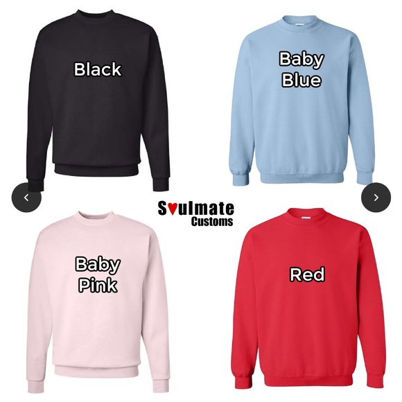 Custom Soulmate© Personalized Embroidery Sweatshirt - Picture 5 of 11